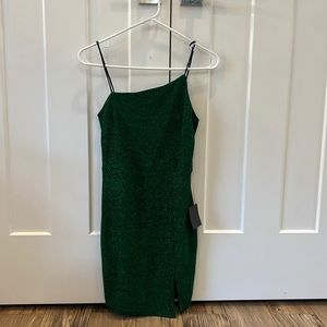 Lulus Green sparkly Dress